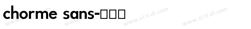 chorme sans字体转换